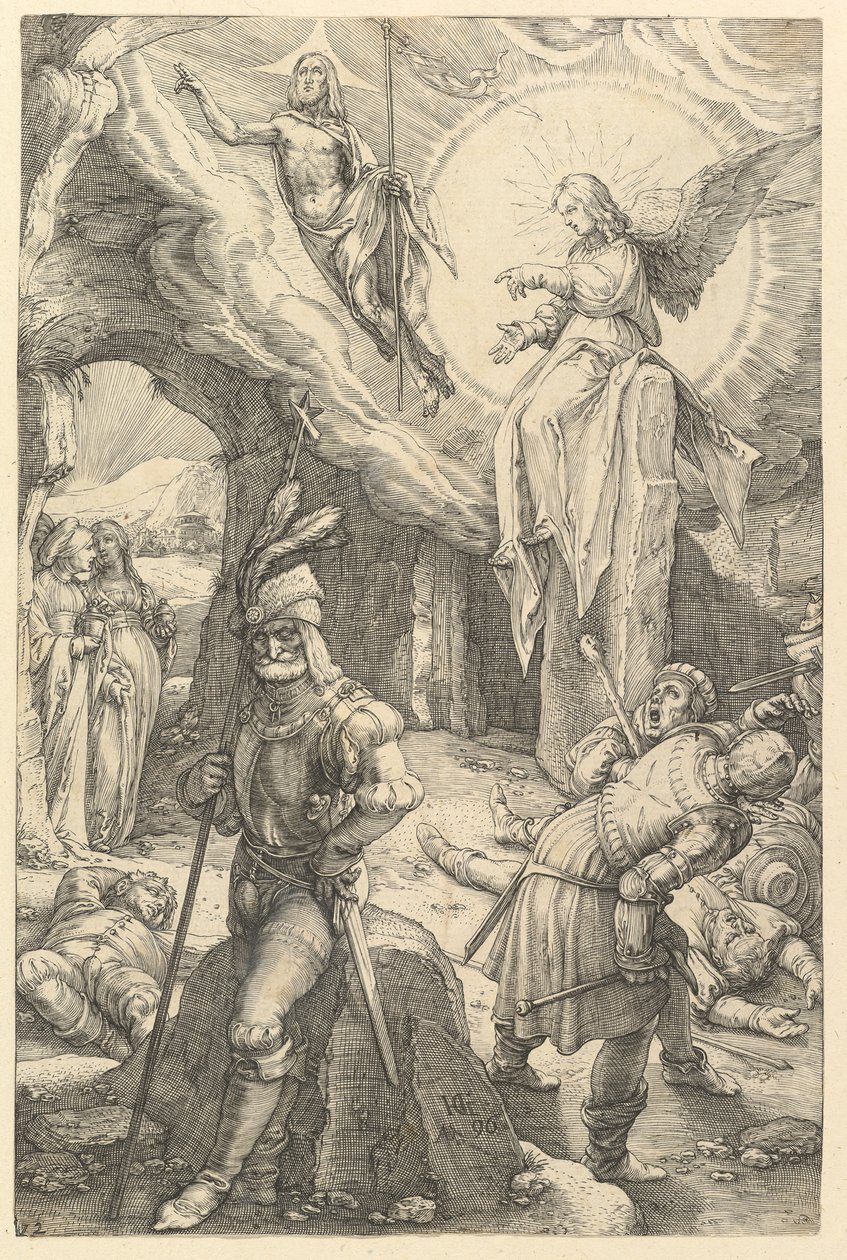 Vzkříšení, z Umučení Krista, 1596. od Hendrik Goltzius