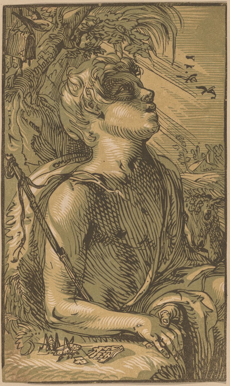 Mladý svatý Jan Křtitel od Hendrik Goltzius