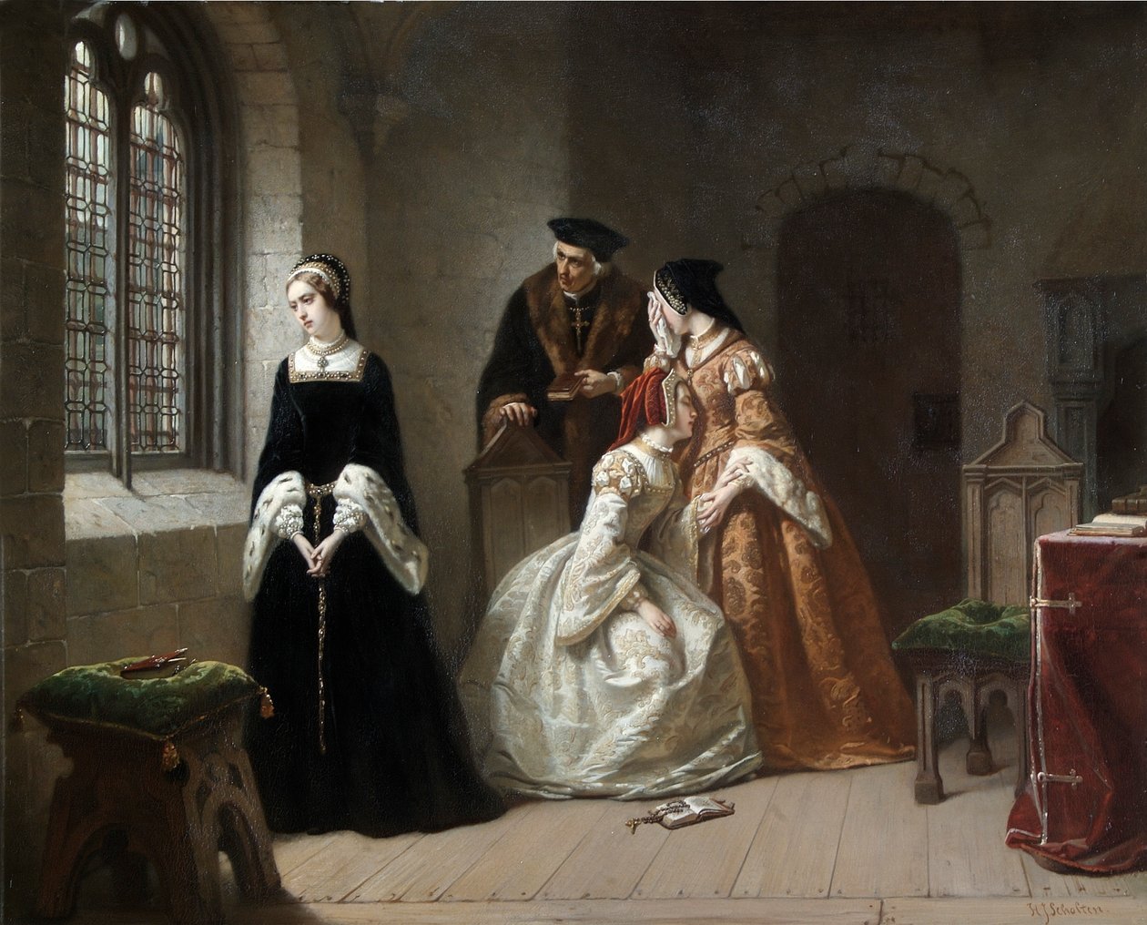 Lady Jane Grey, kolem 1845-1907 (olej na plátně) od Hendrik Jacobus Scholten