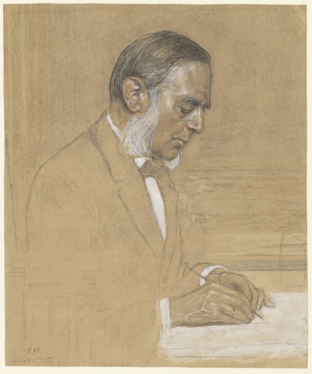 Portrét Sjoerda Anne Vening Meinesz od Hendrik Johannes Haverman