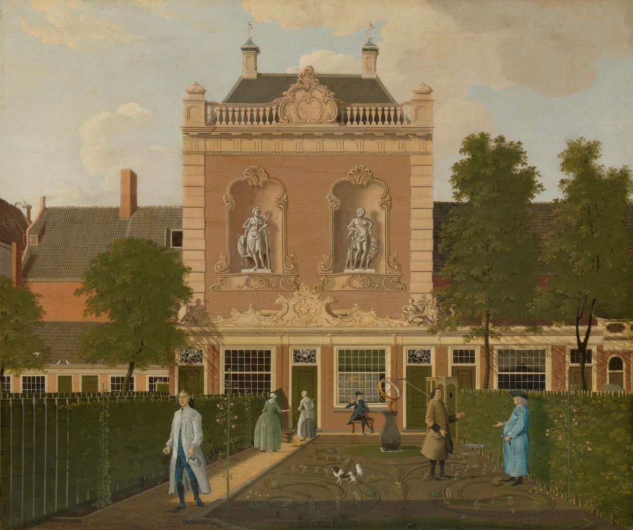 Zahrada a Coach House 524 Keizersgracht v Amsterdamu Zahrada a kočárkárna Keizersgracht 524 v Amsterdamu od Hendrik Keun