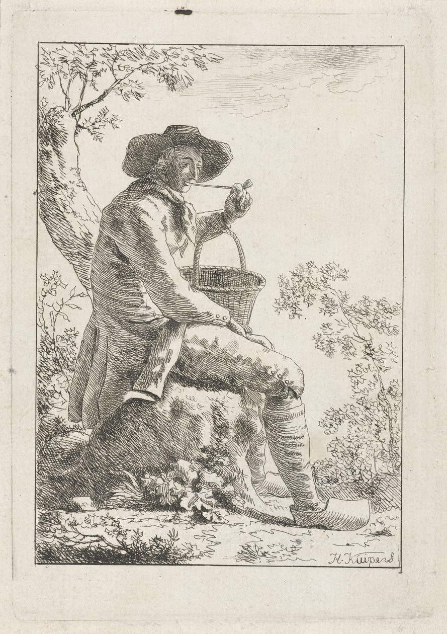 Kouřící farmář od Hendrik Kuipers