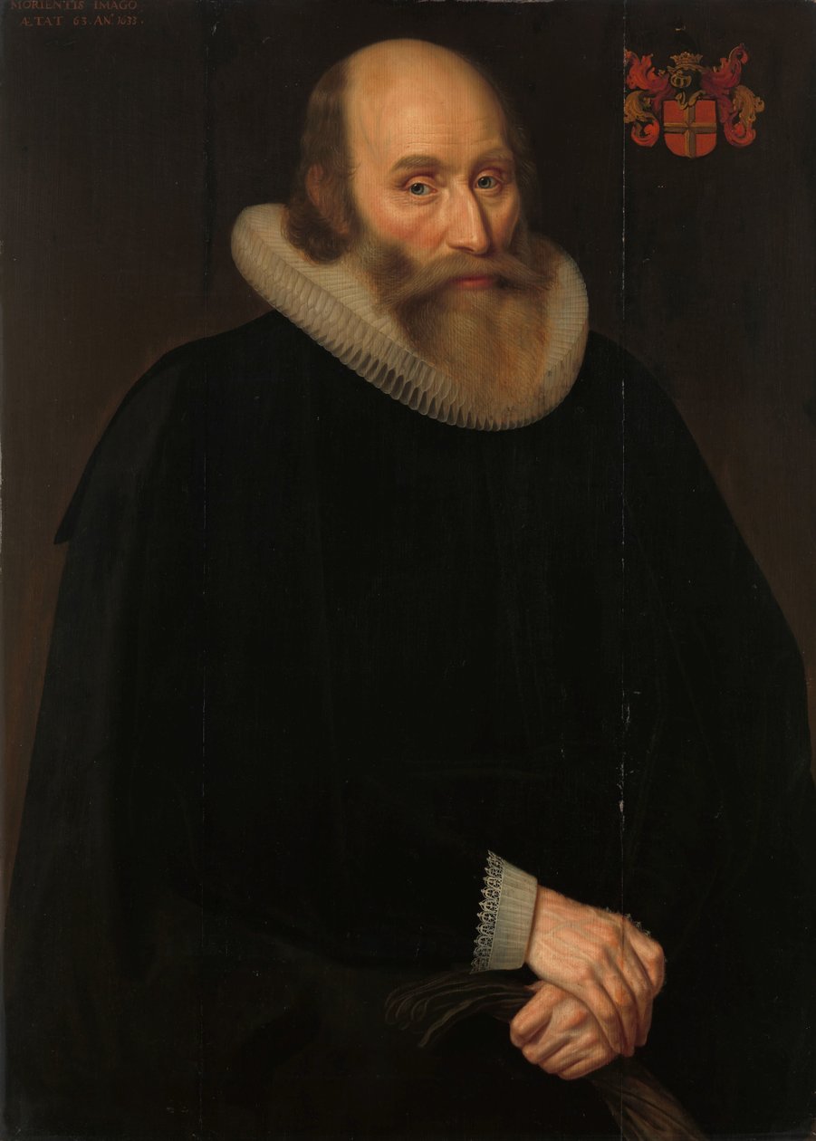 Portrét Antonius Antonides van der Linden, lékař v Amsterdamu od Hendrik Meerman