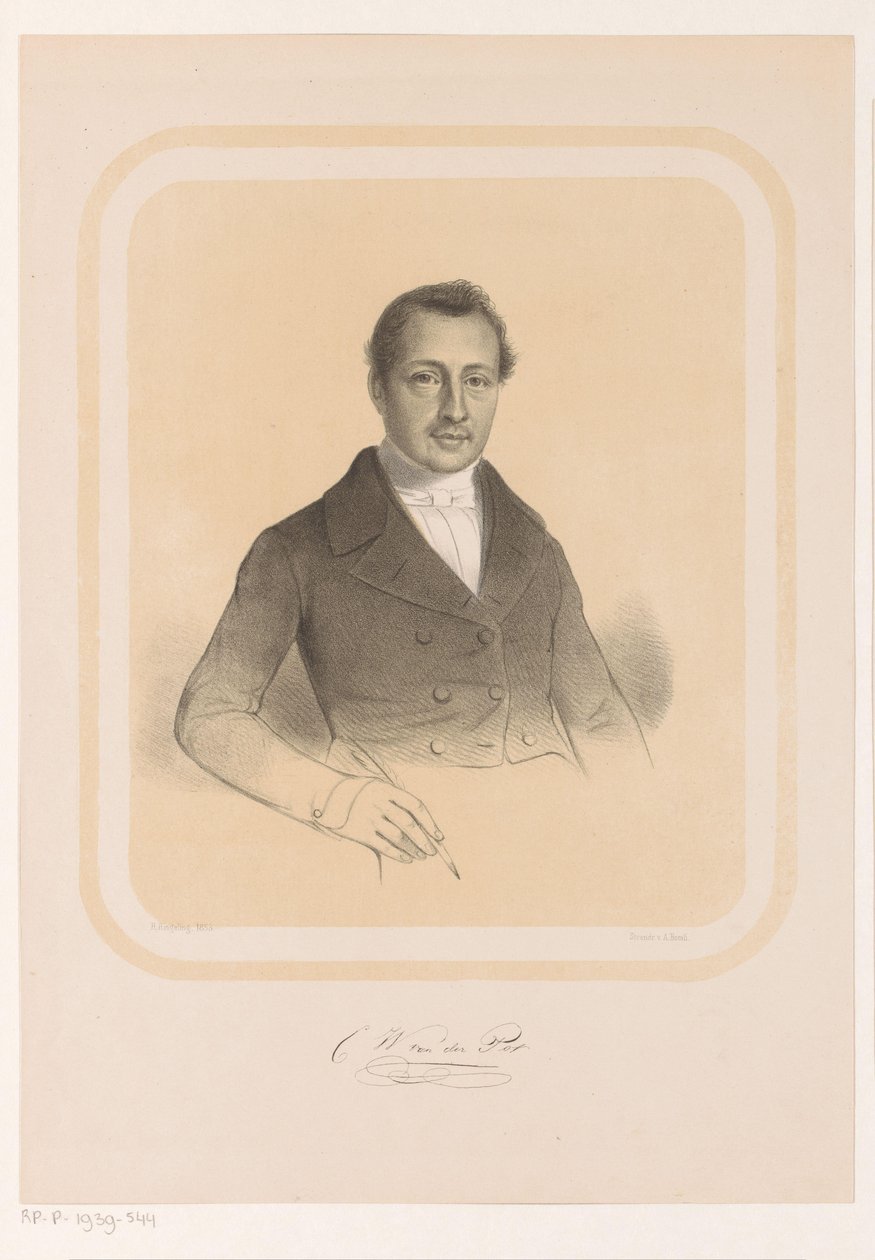 Portrét Combertuse Willema van der Pot C.W. van der Pot (název na objektu) od Hendrik Ringeling