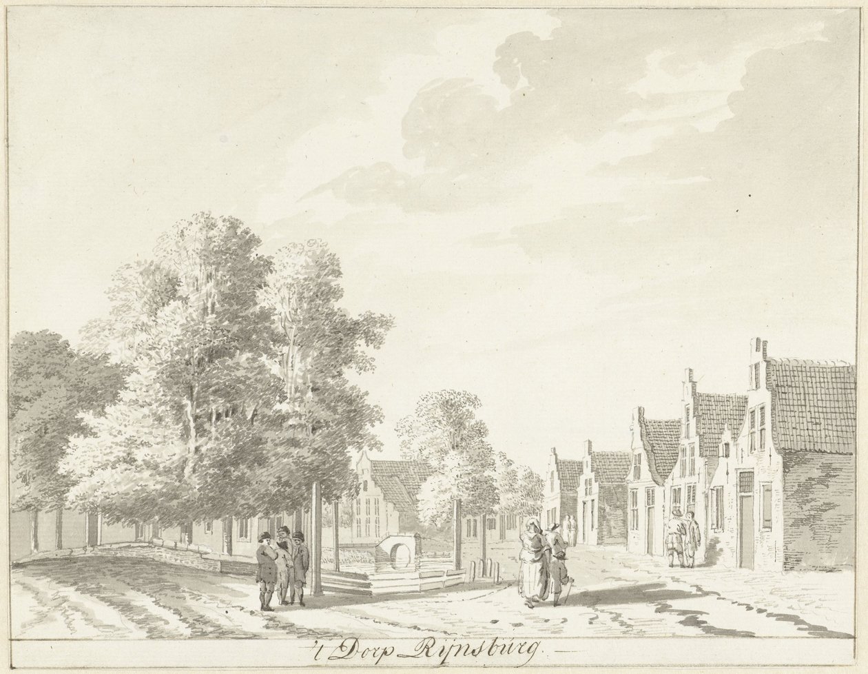 Vesnice Rijnsburg od Hendrik Tavenier