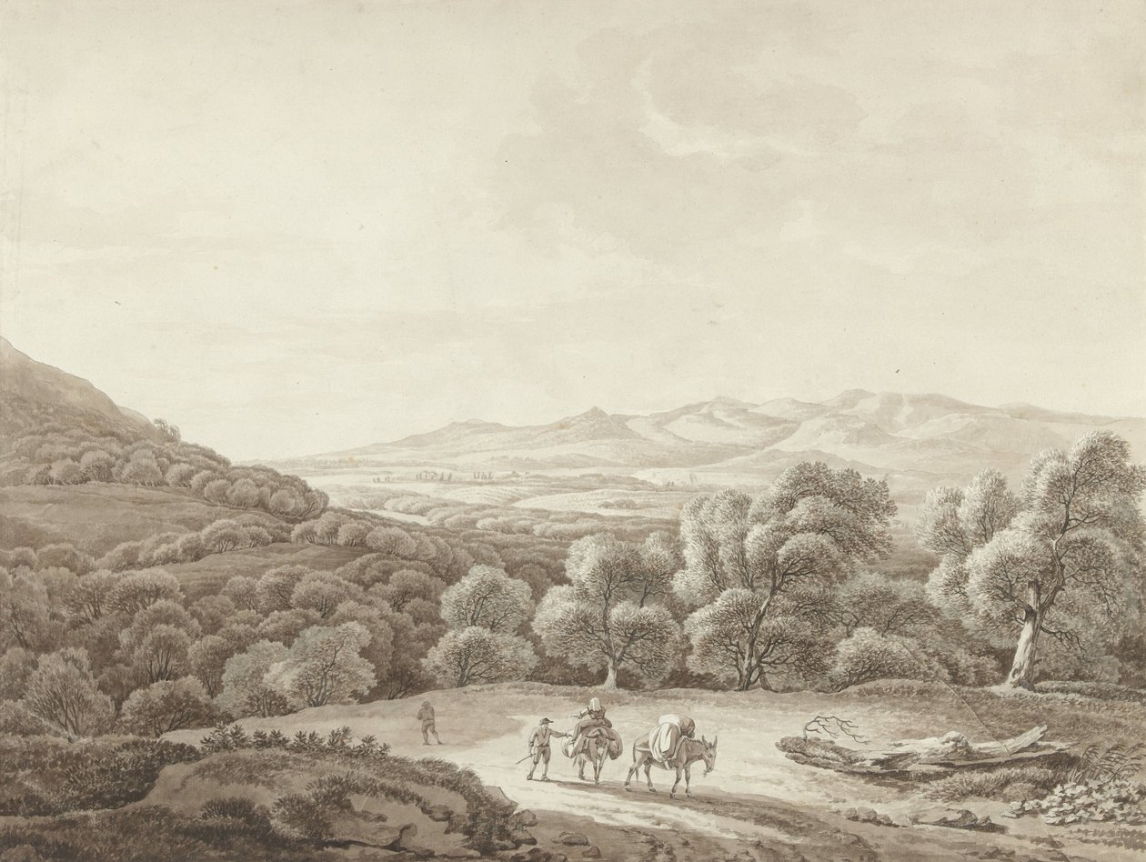 Pohled na Tivoli u vily Cassius od Hendrik Voogd