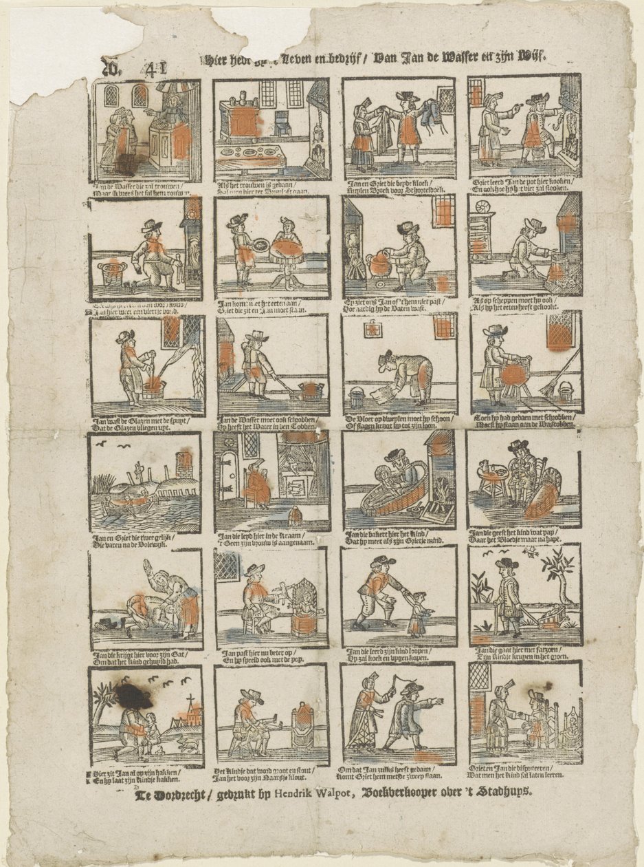 Tady máte svůj život a podnikání / Van Jan de Wasser a jeho žena (titul na předmětu) od Hendrik Walpot