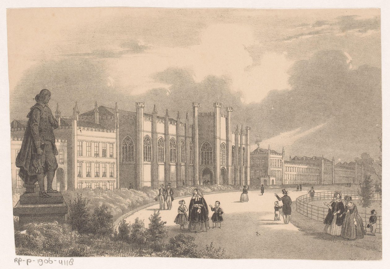 Pohled na Willemshof ve Willemspark kolem roku 1849 od Hendrik Wilhelmus Last