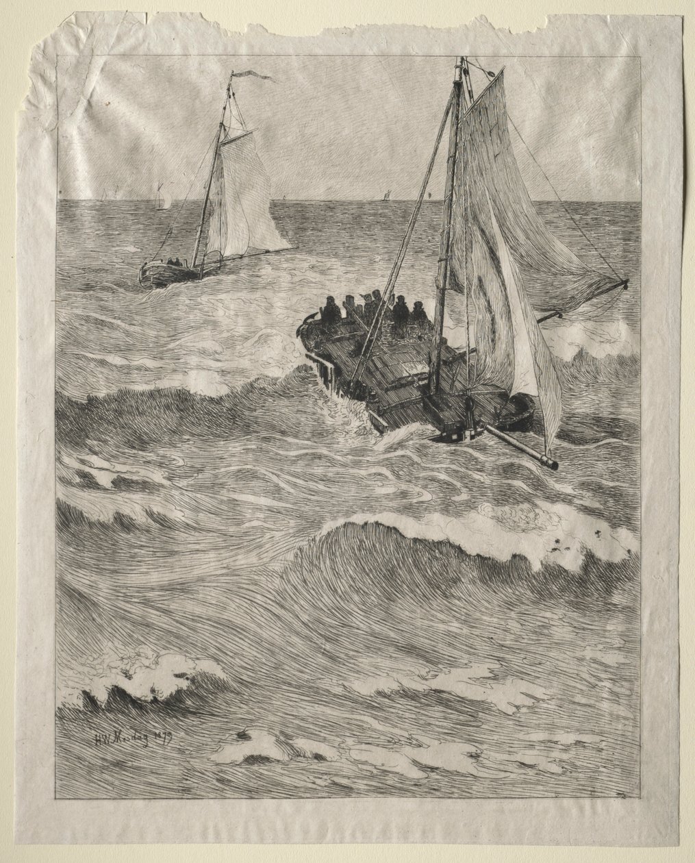 Námořní scéna, 1879. od Hendrik Willem Mesdag