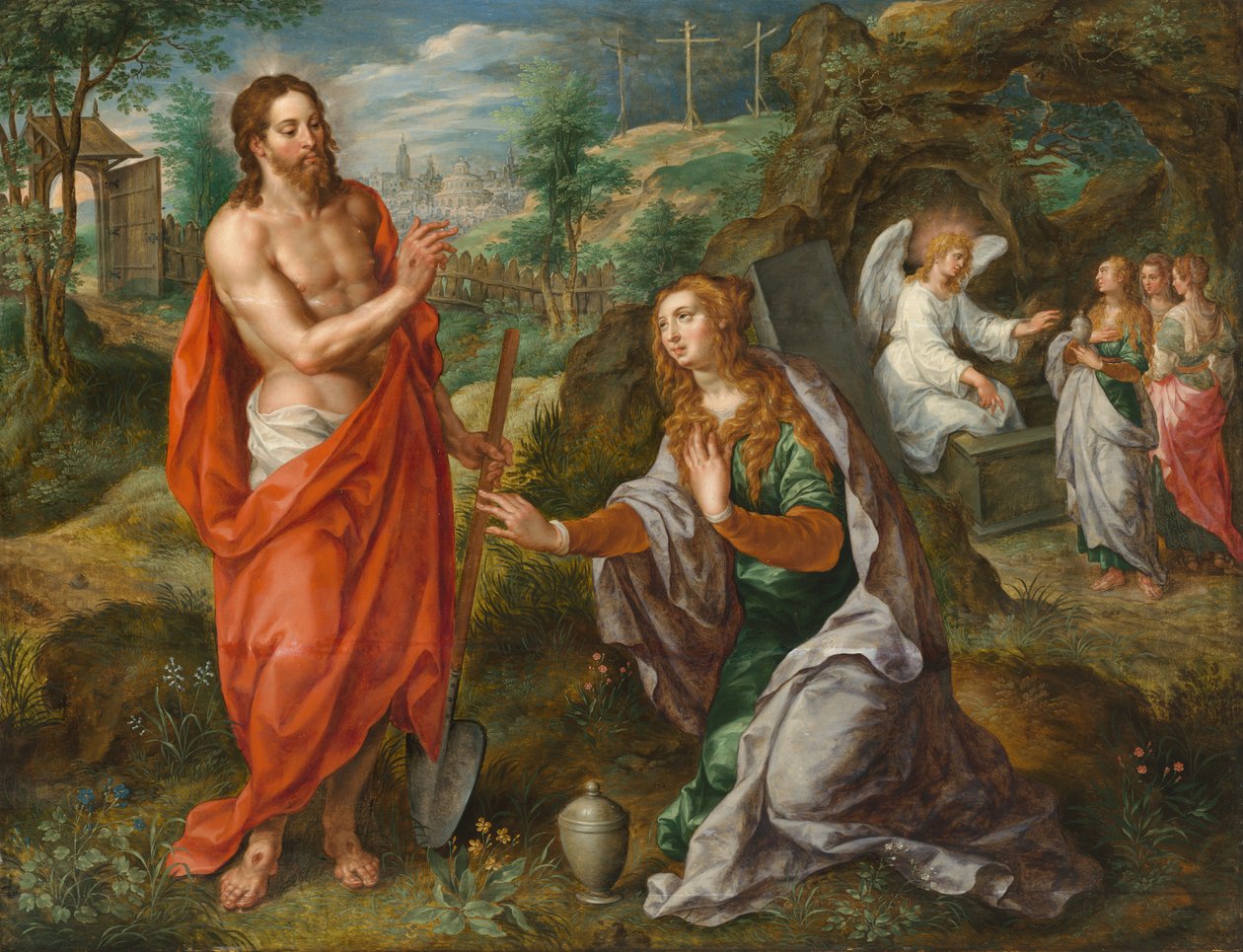 Noli Me Tangere (olej na panelu) od Hendrik de Clerck
