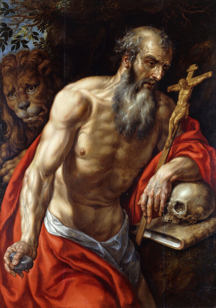 svatý Jeronýme, od Hendrick de Clerck