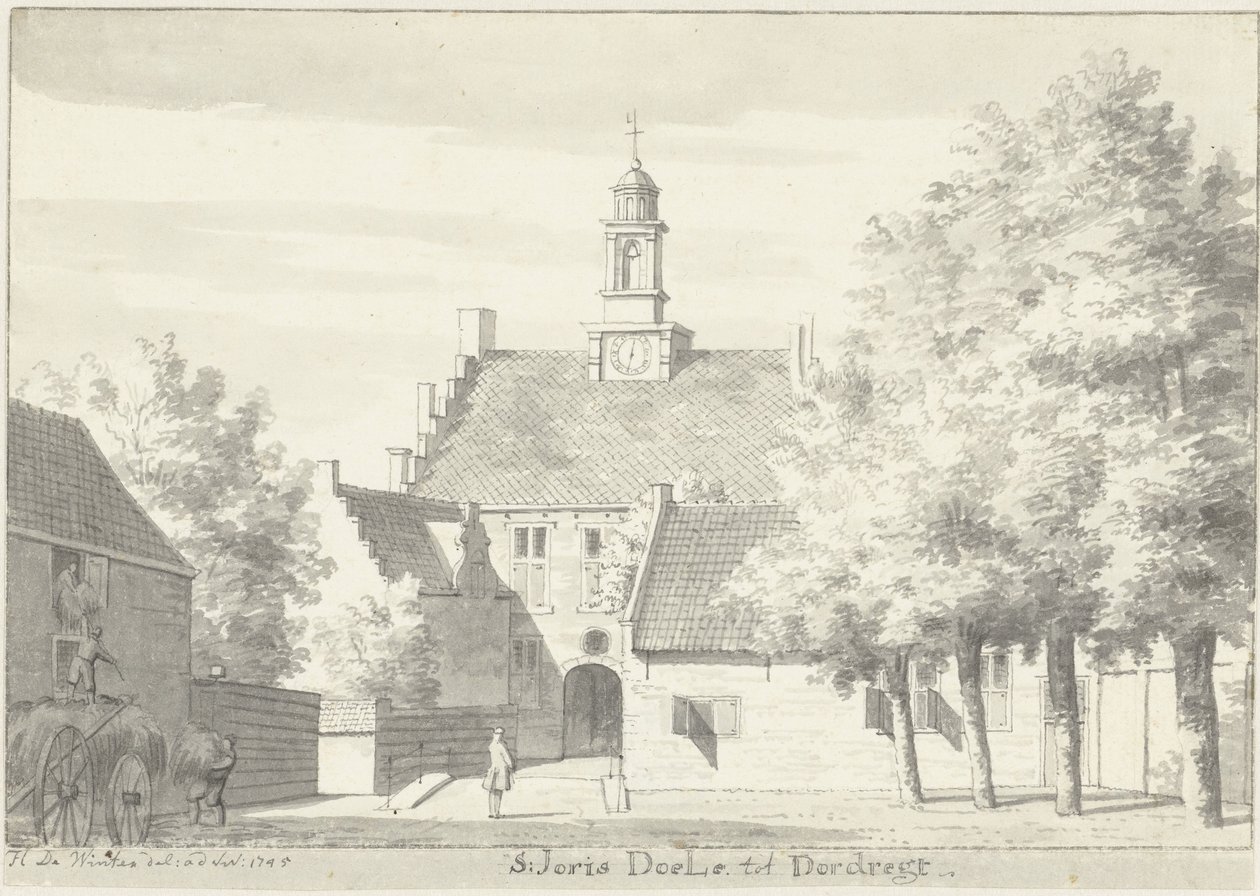St. Jorisdoelen v Dordrechtu od Hendrik de Winter