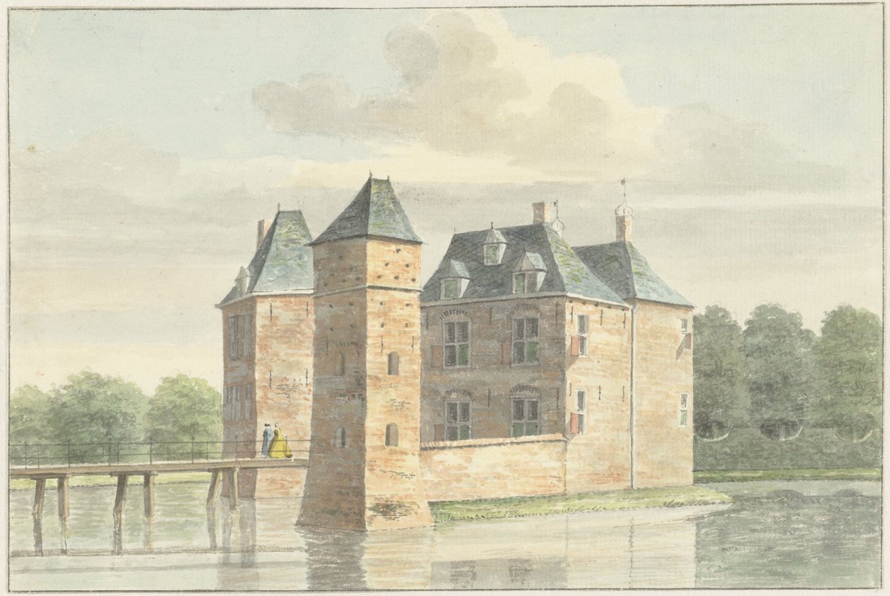 Hrad Moersbergen poblíž Doorn od Hendrik de Winter