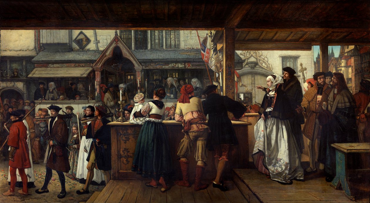 Albrecht Dürer navštívil Antverpy v roce 1520 od Hendrik or Henri Leys