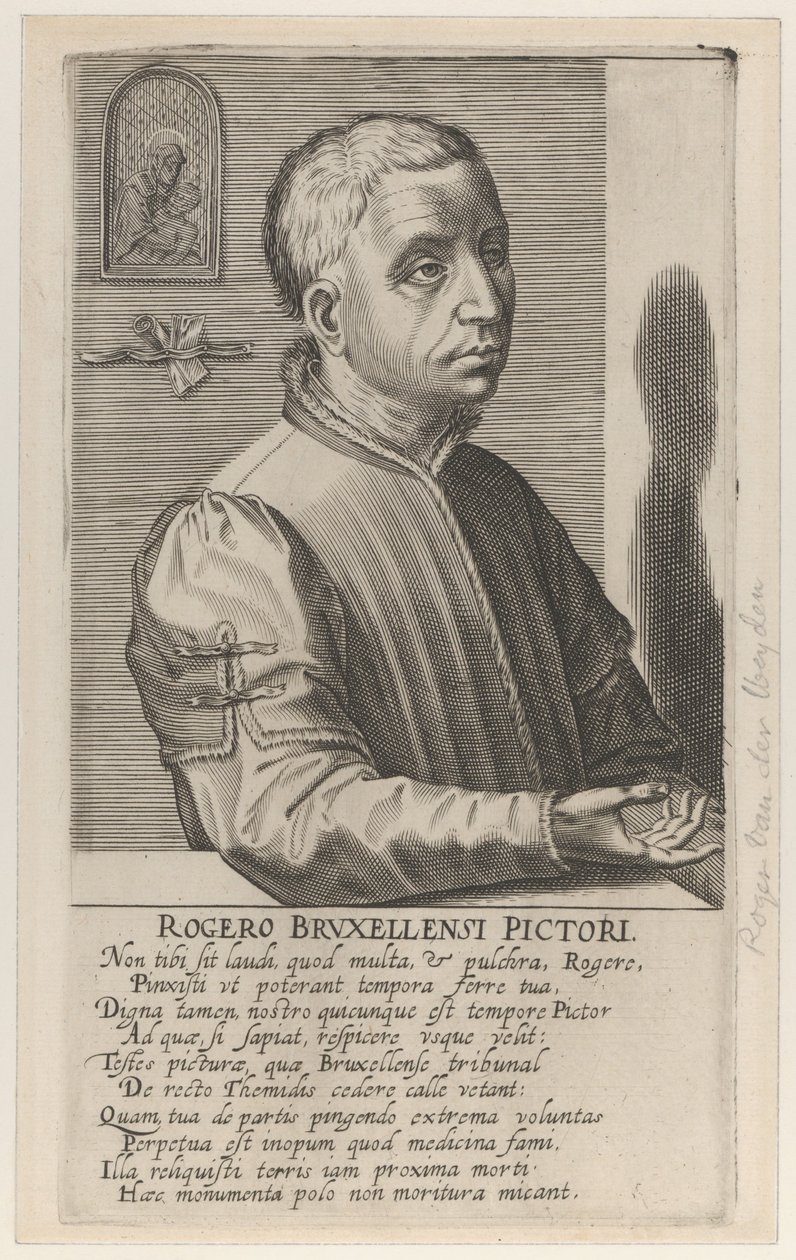 Roger van der Weyden mladší, , kolem 1610 (rytina) od Hendrik the Elder Hondius