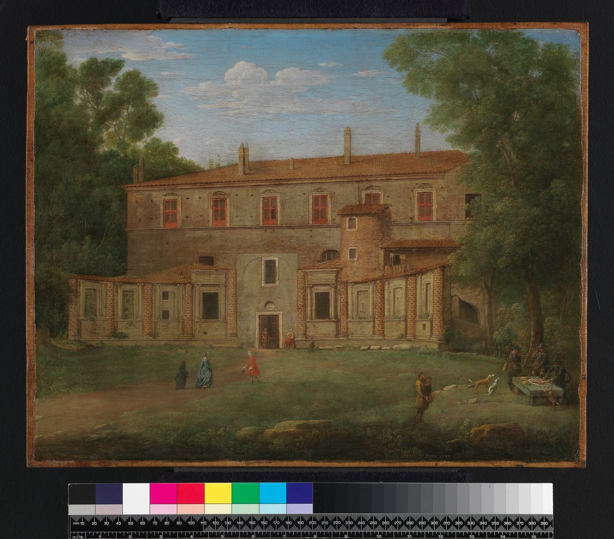 Villa Madama, Řím, 1748 od Hendrik van Lint