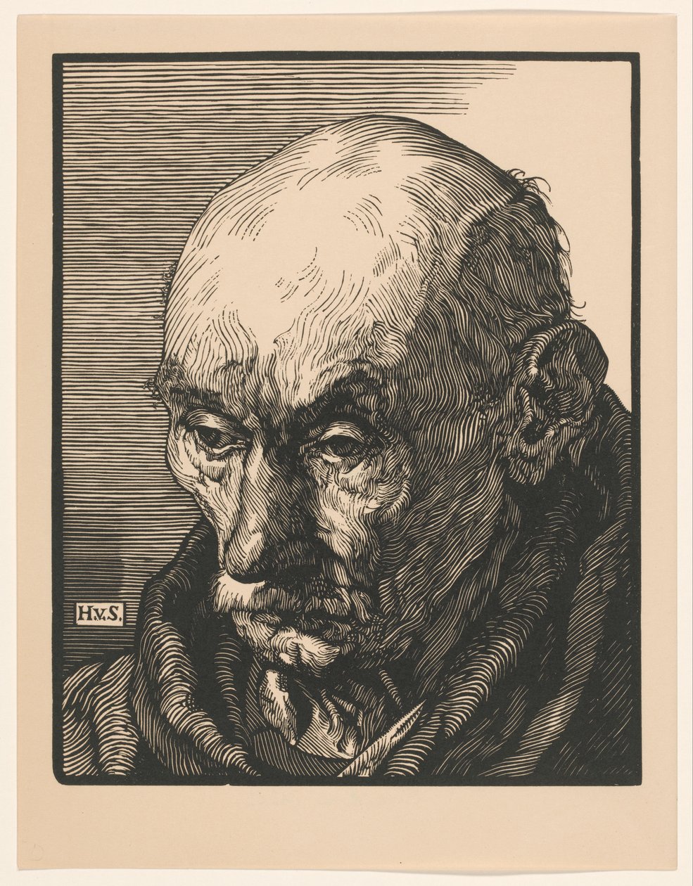 Portrét neznámého starého muže od Hendrik van Straten