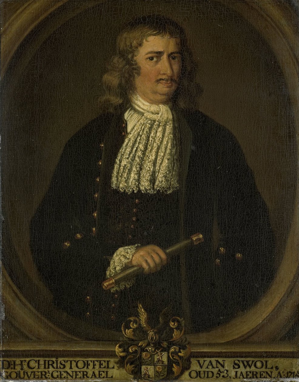 Portrét Christoffela van Swolla (Swol, Zwol), generálního guvernéra Nizozemské východní Indie od Hendrik van den Bosch (copy after)
