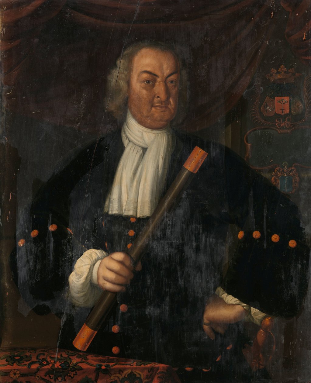 Hendrik Swaardecroon (1718-1725) Portrét Hendrika Swaardecroona (Hendrick Zwaardecroon), generálního guvernéra Nizozemské východní Indie od Hendrik van den Bosch