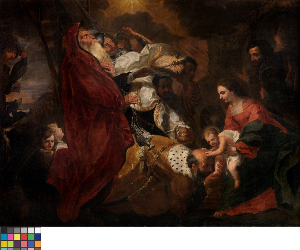 Tři mágové (olej na plátně) od Hendrik van the Elder Balen