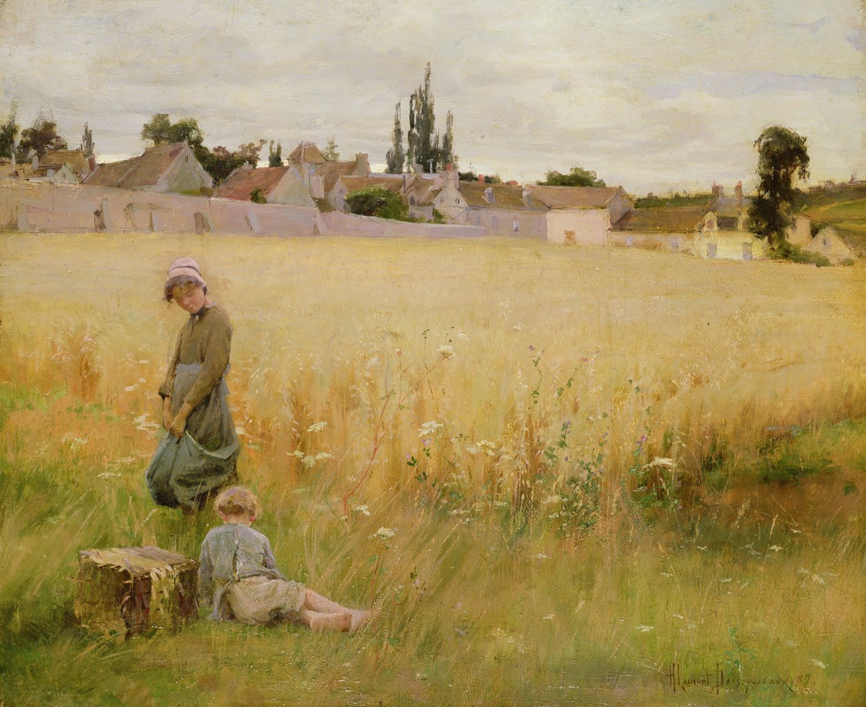 Letní louka, 1887 od Henri Alphonse Louis Laurent Desrousseaux