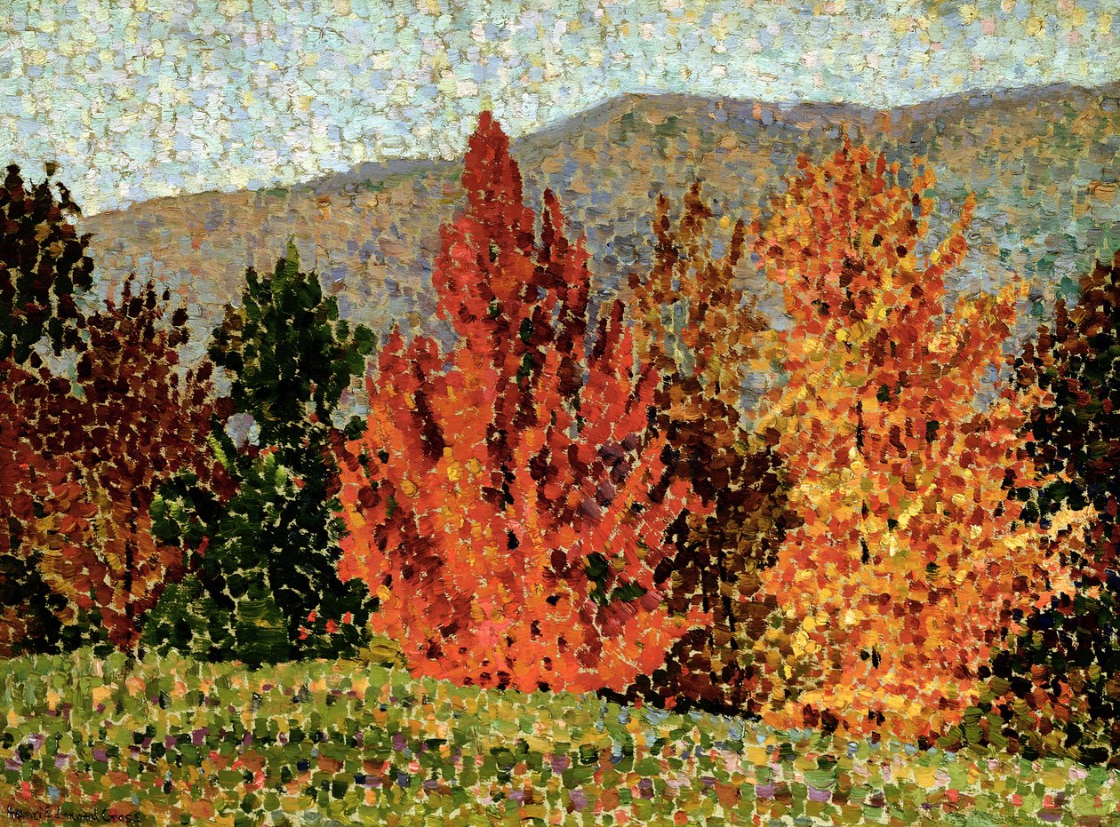 Podzimní krajina, kolem roku 1903 od Henri Edmond Cross