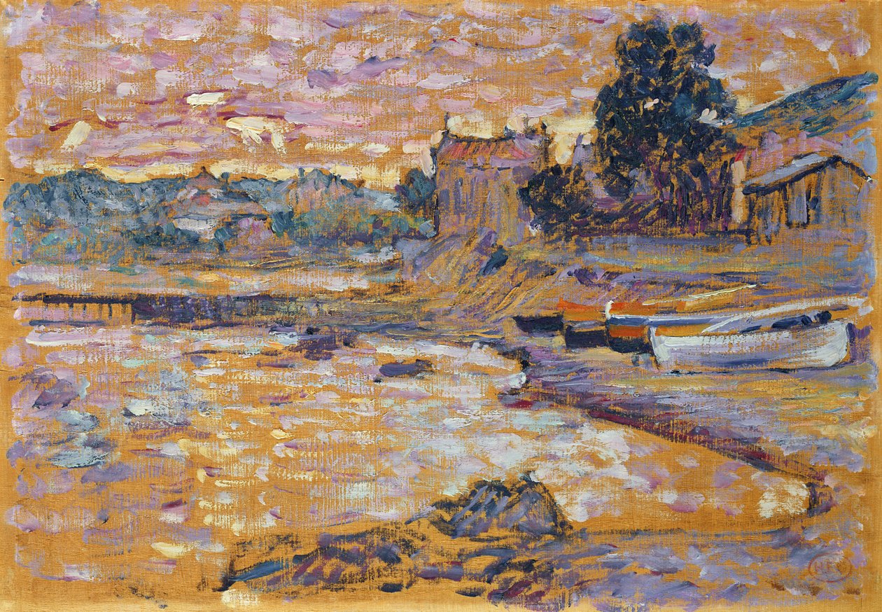 Le Lavandou, kolem 1908-09 od Henri Edmond Cross
