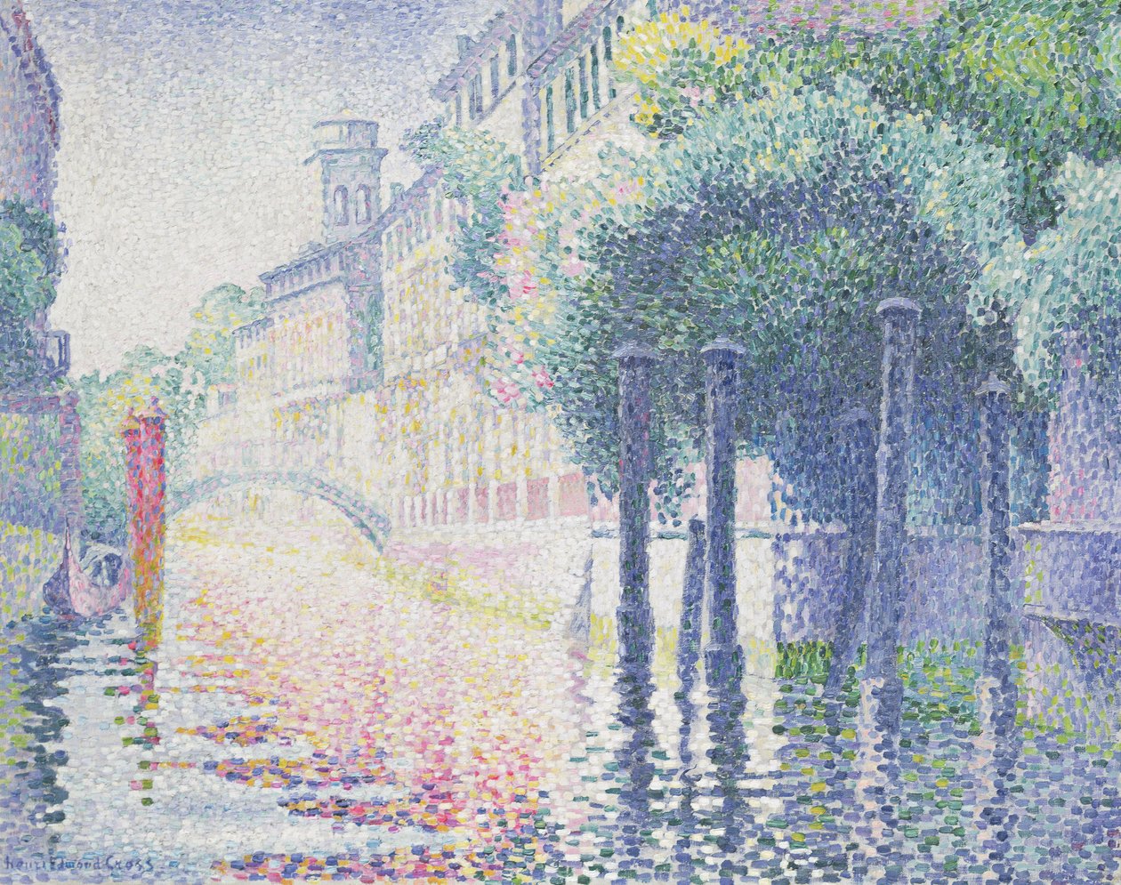 Rio San Trovaso, Benátky, 1903-4 od Henri Edmond Cross