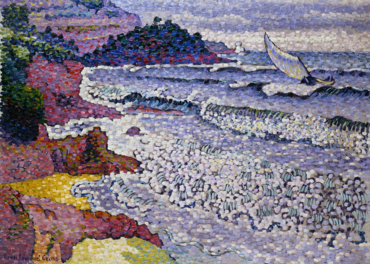 Rozbouřené moře, 1902-3 od Henri Edmond Cross