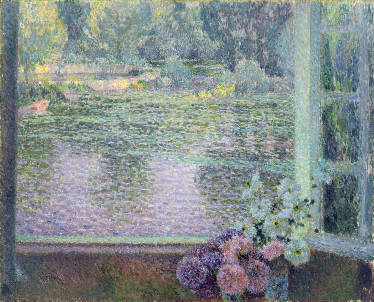 Okno na řece, 1908 od Henri Eugene Augustin Le Sidaner