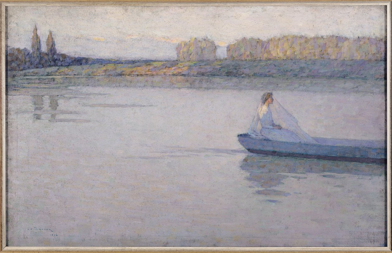 Na řece, ráno, 1896 od Henri Eugene Augustin Le Sidaner