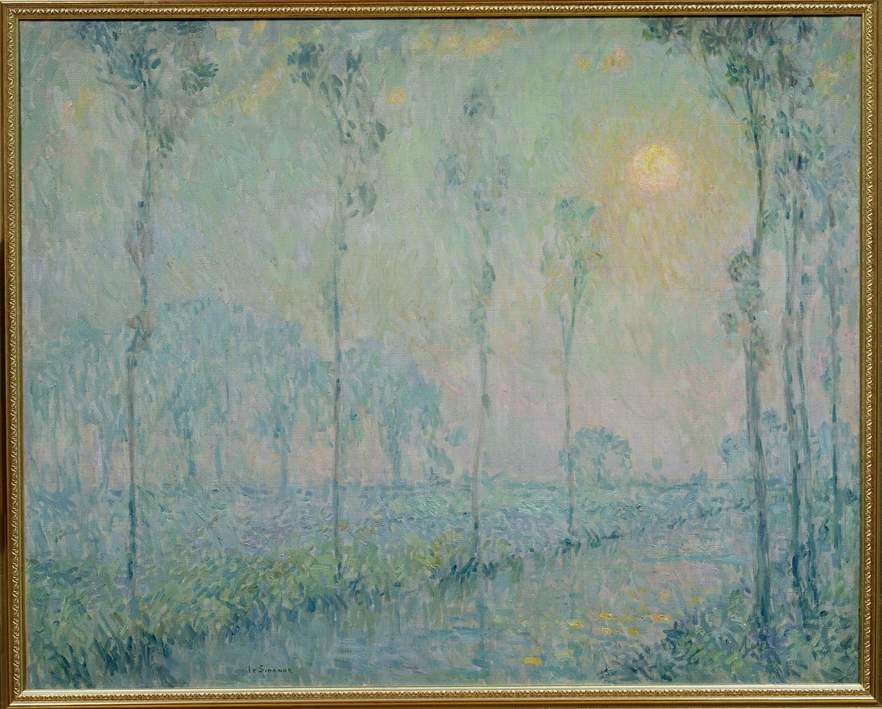 Potok při západu slunce, 1923 od Henri Eugene Augustin Le Sidaner