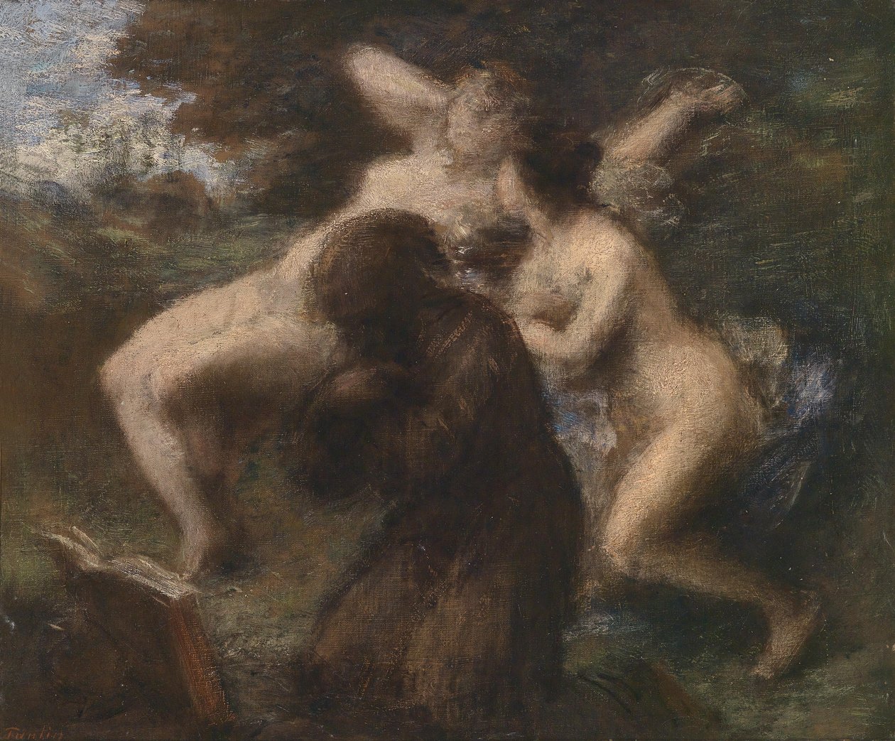 Pokušení svatého Antonína od Ignace Henri Jean Fantin Latour