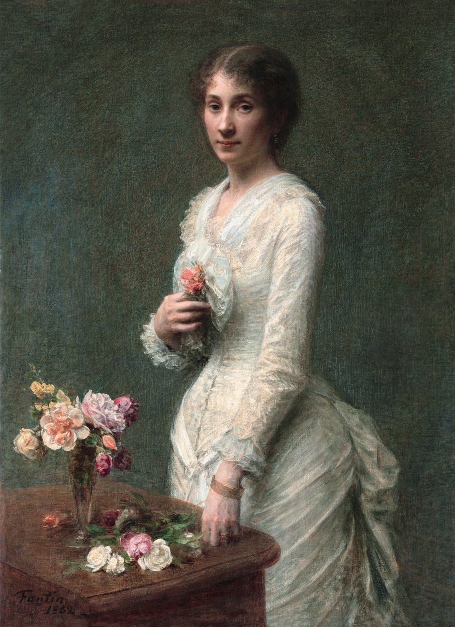 Paní Lerolle od Ignace Henri Jean Fantin Latour
