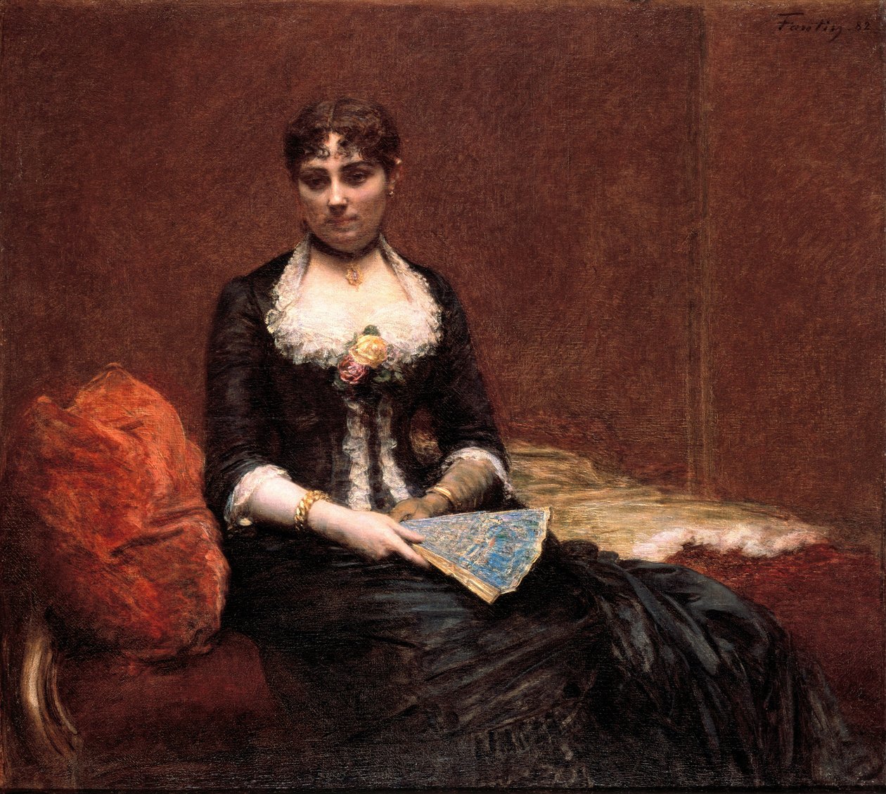Portrét Madame Léon Maître od Ignace Henri Jean Fantin Latour