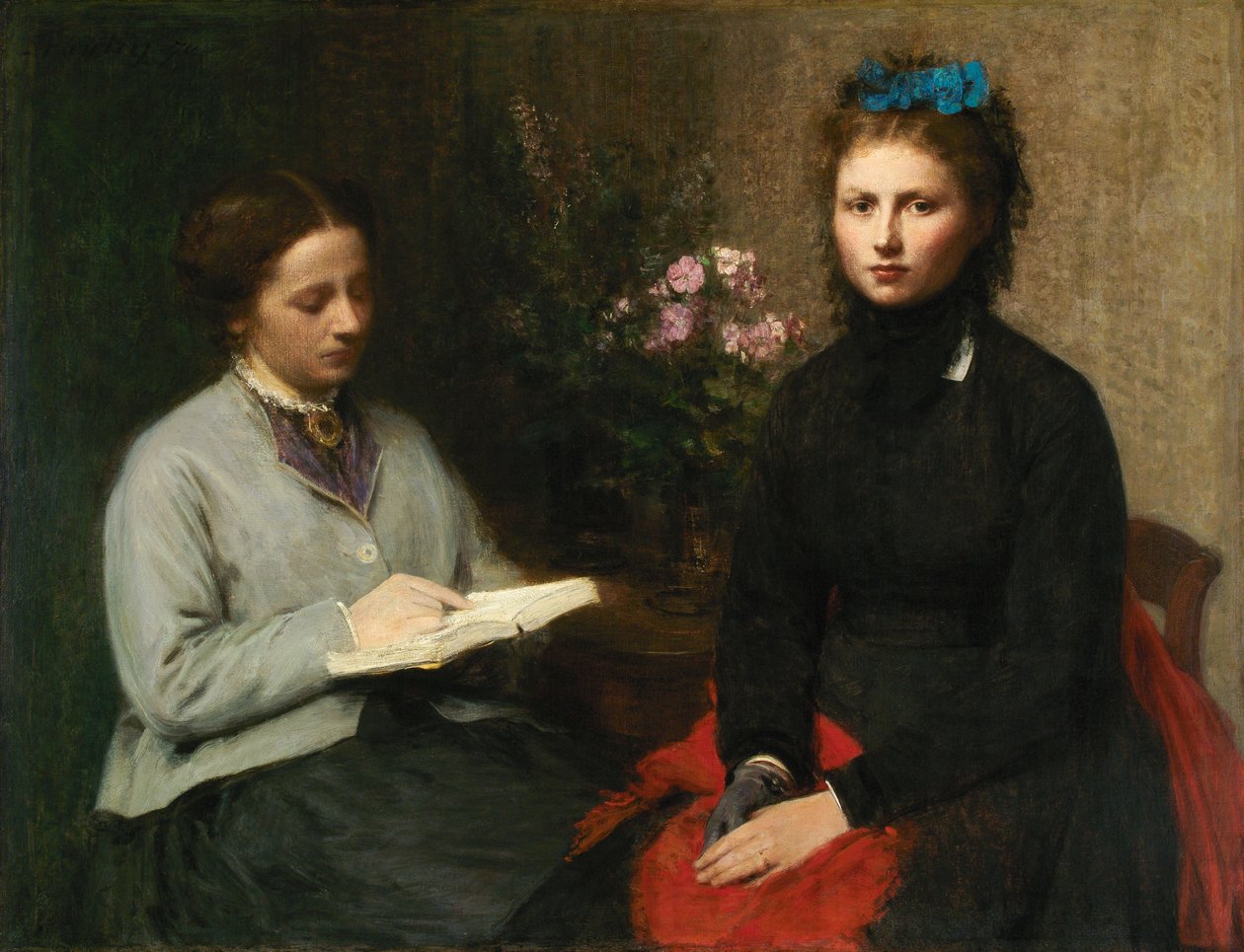 Čtení od Ignace Henri Jean Fantin Latour