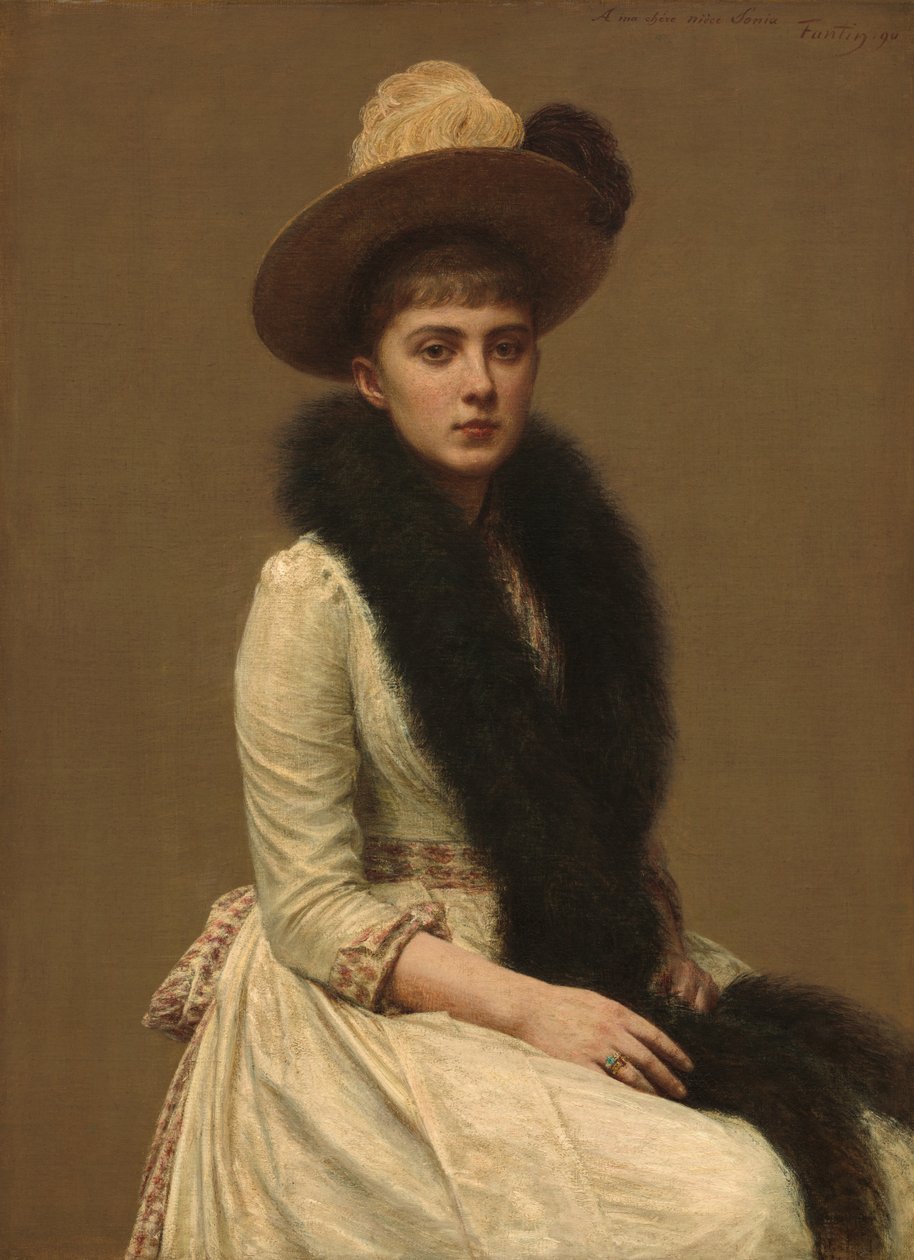 Portrét Sonie od Ignace Henri Jean Fantin Latour