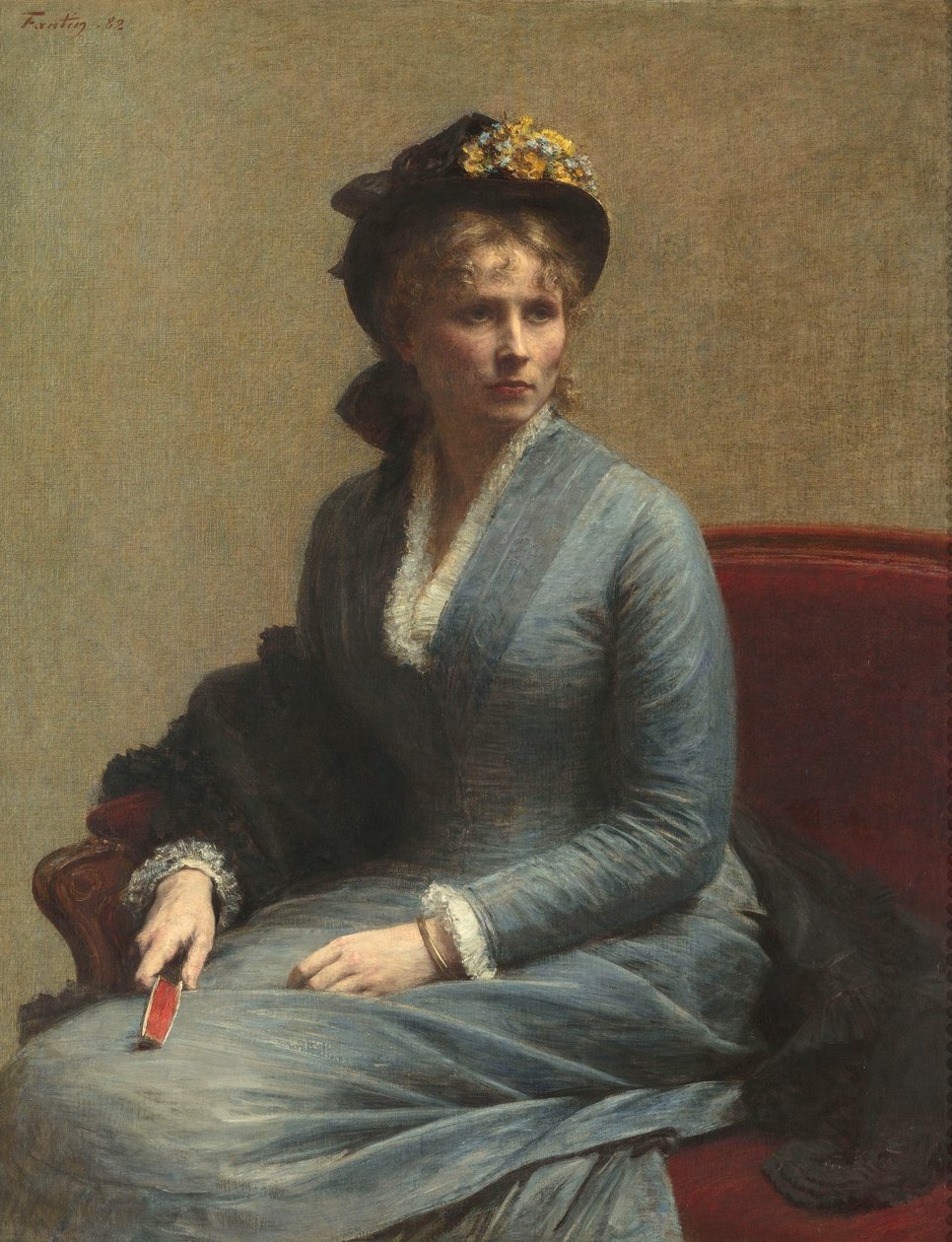 Retrato de Mlle C. D. [Charlotte Dubourg] od Ignace Henri Jean Fantin Latour