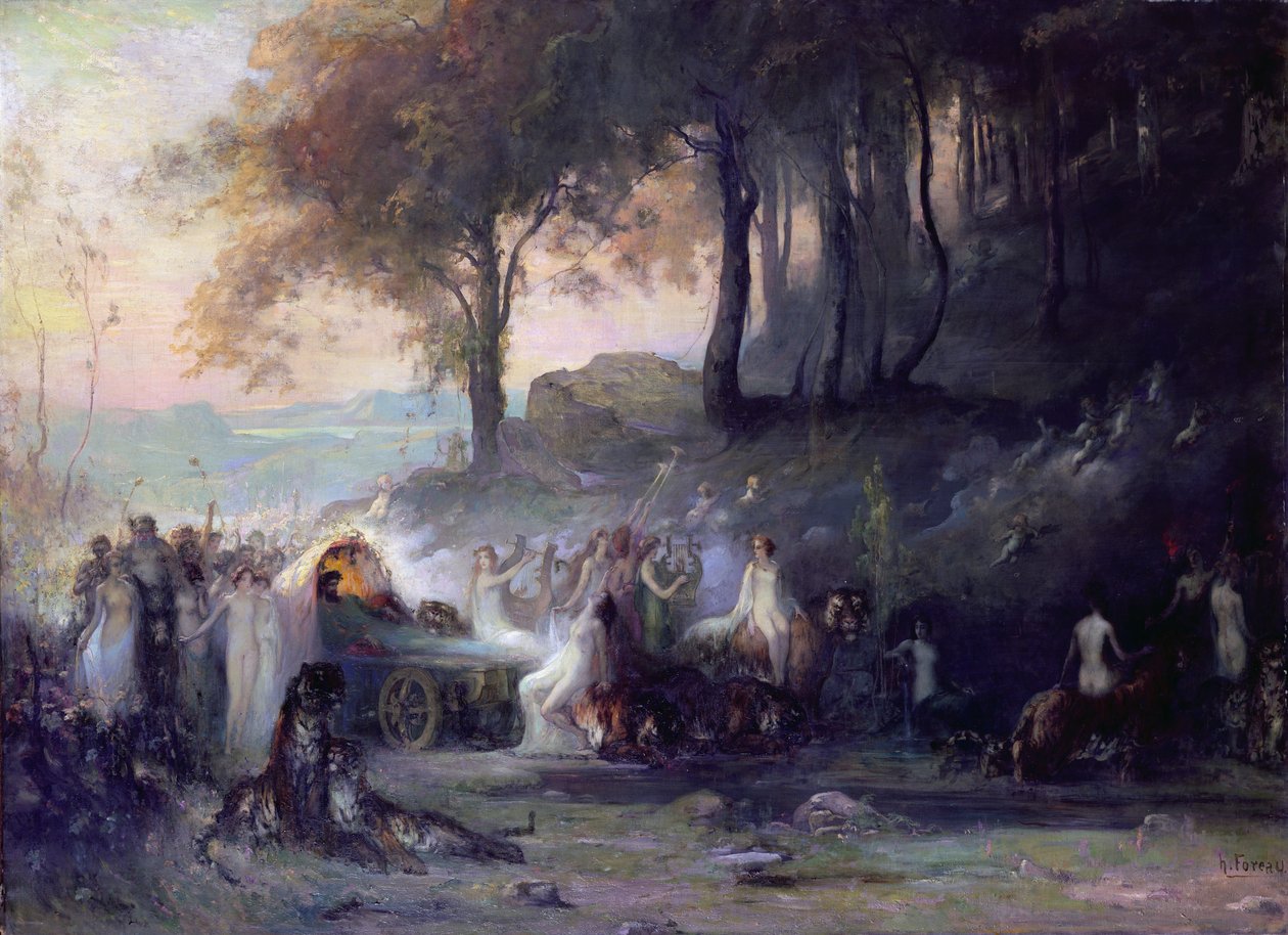 Pohanský průvod, 1896 od Henri Foreau