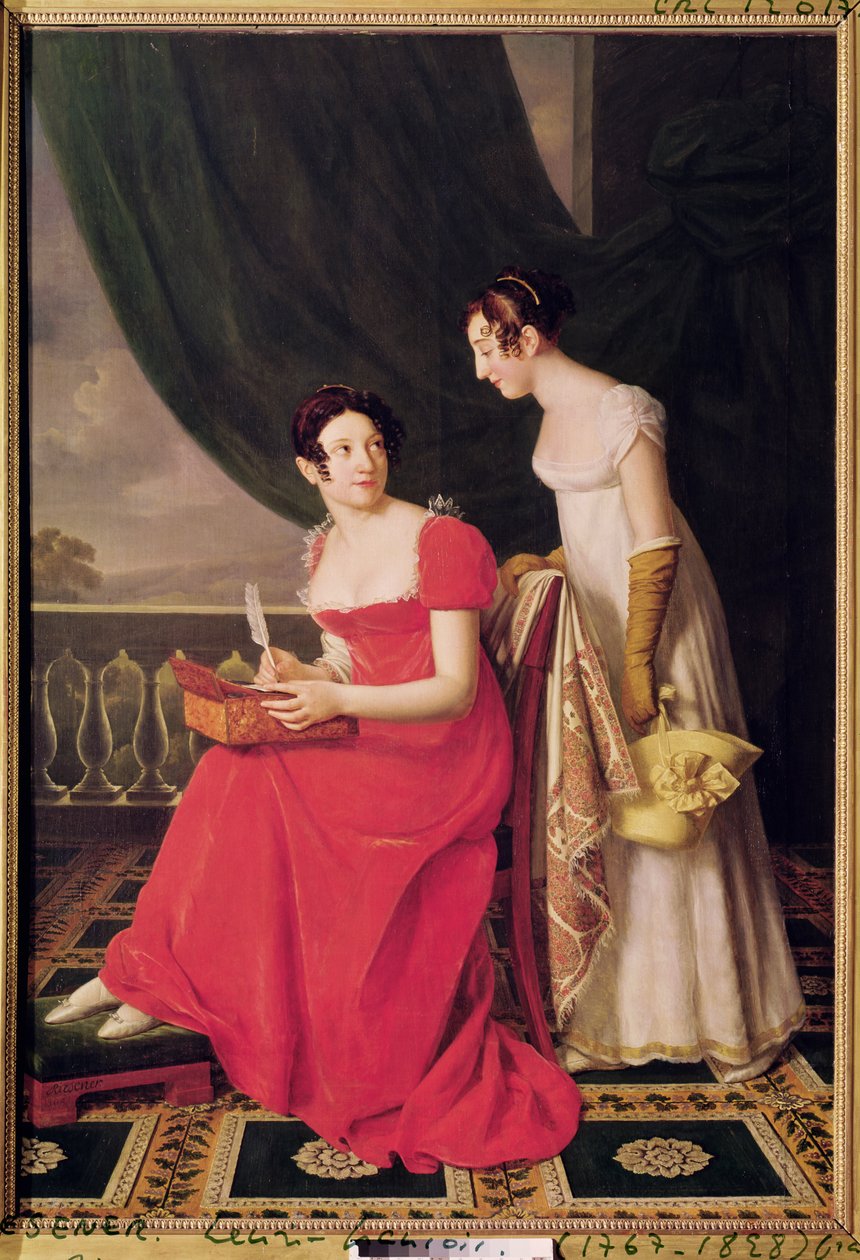 Madame Riesener a její sestra, Madame Longroy, 1802 od Henri Francois Riesener