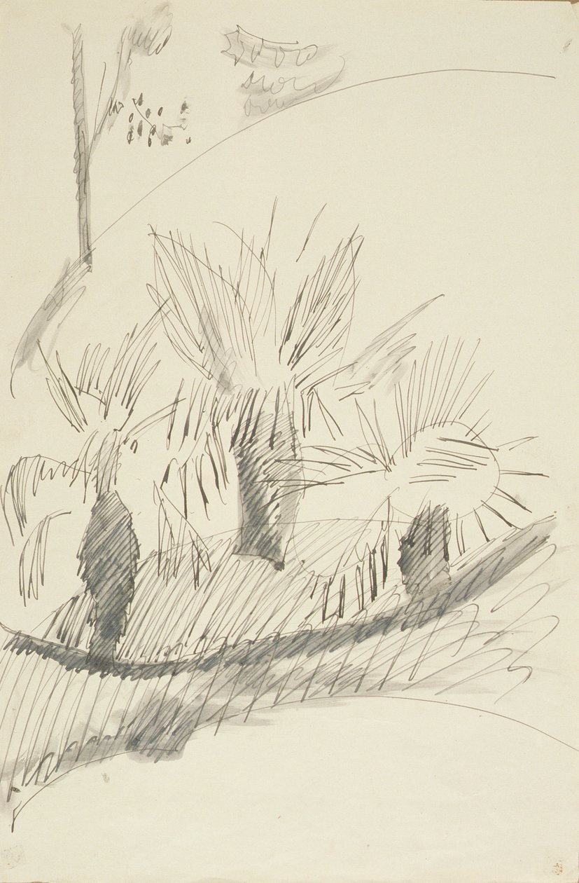 V Kew Gardens, 1913 od Henri Gaudier Brzeska