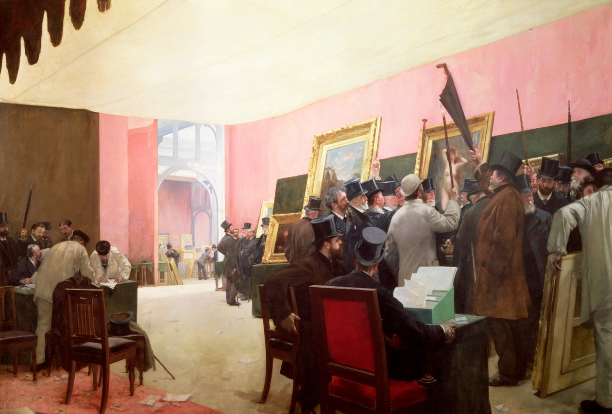Setkání soudců Salon des Artistes Francais, 1885 od Henri Gervex