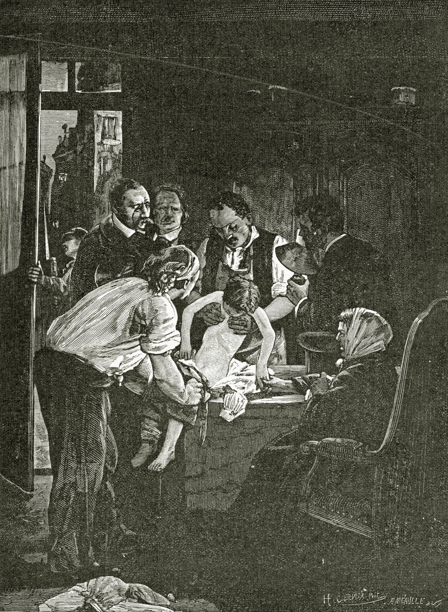 Souvenir de la Nuit du 4, 19. století (č. rytina) od Henri Gervex