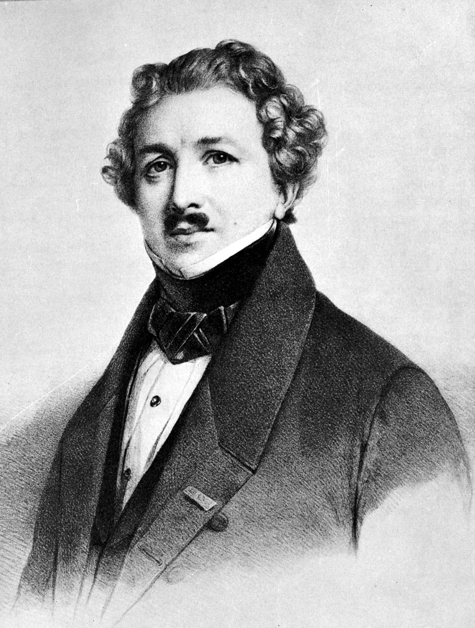Louis Jacques Mande Daguerre (1787-1851) od Henri Grevedon