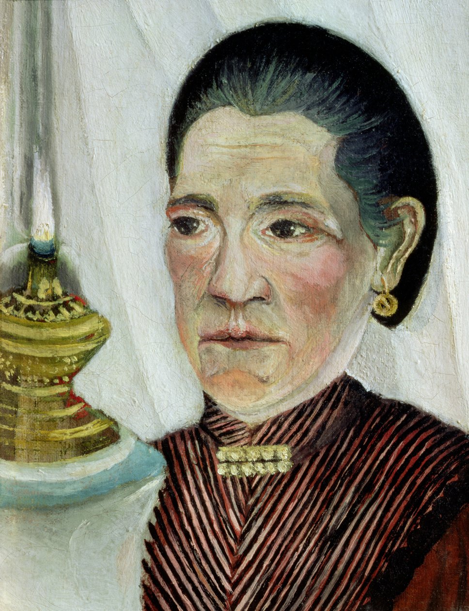 Portrét Josephine, umělcovy druhé manželky, kolem roku 1900-03 (pár viz 83698) od Henri Rousseau