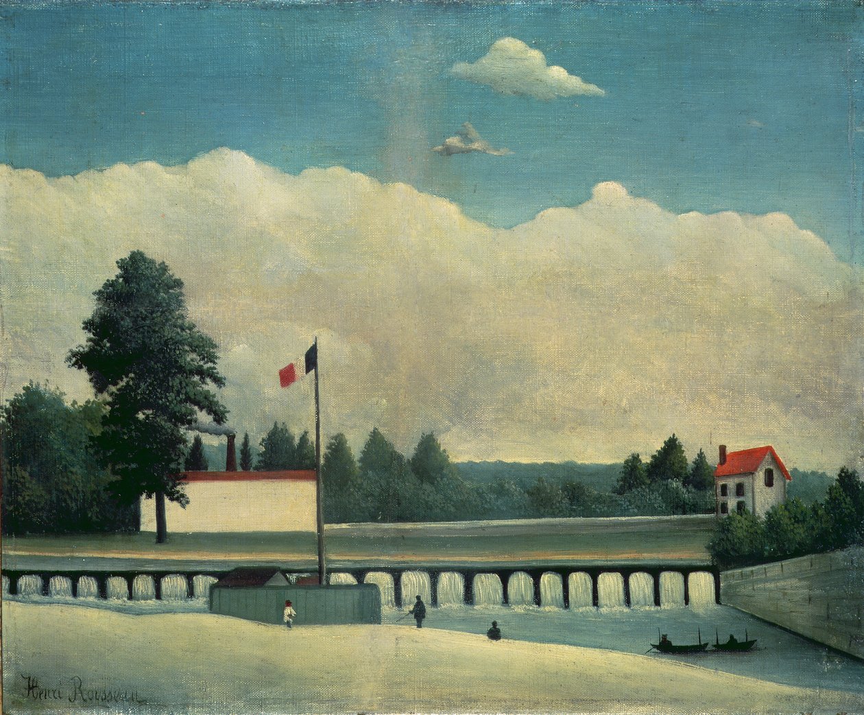 Přehrada, 1891-93 od Henri Rousseau