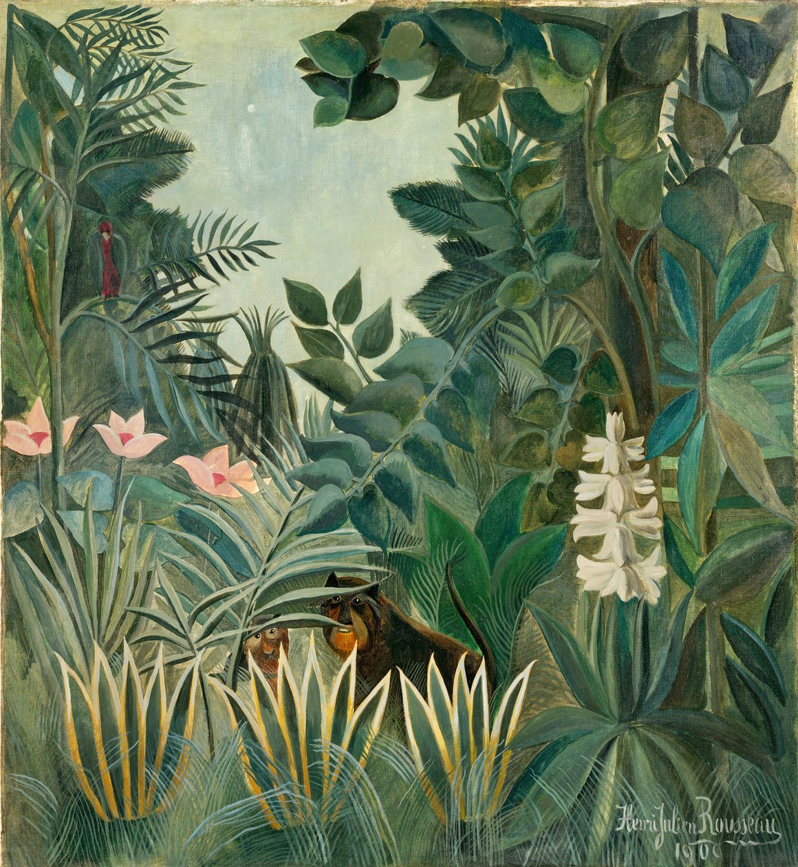 Rovníková džungle, 1909 od Henri Rousseau