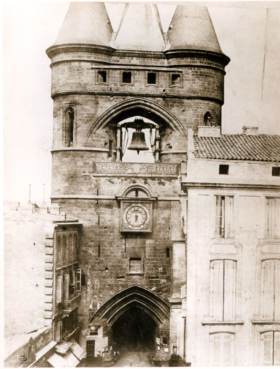 Porte de la Grosse Cloche v Bordeaux, kolem roku 1851 od Henri Jean Louis Le Secq