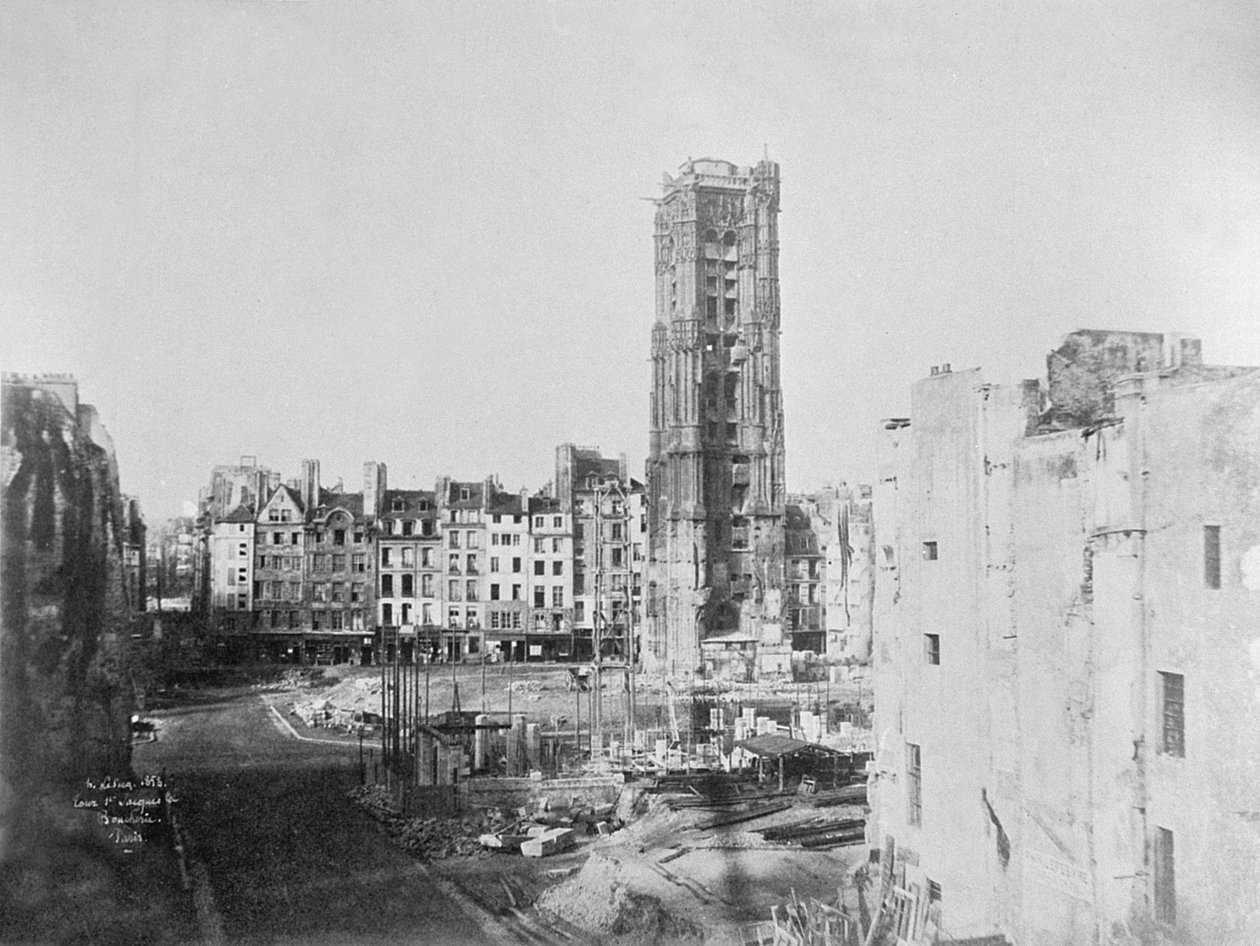 Tour Saint-Jacques la Boucherie (1508-22), Paříž, 1853 od Henri Jean Louis Le Secq