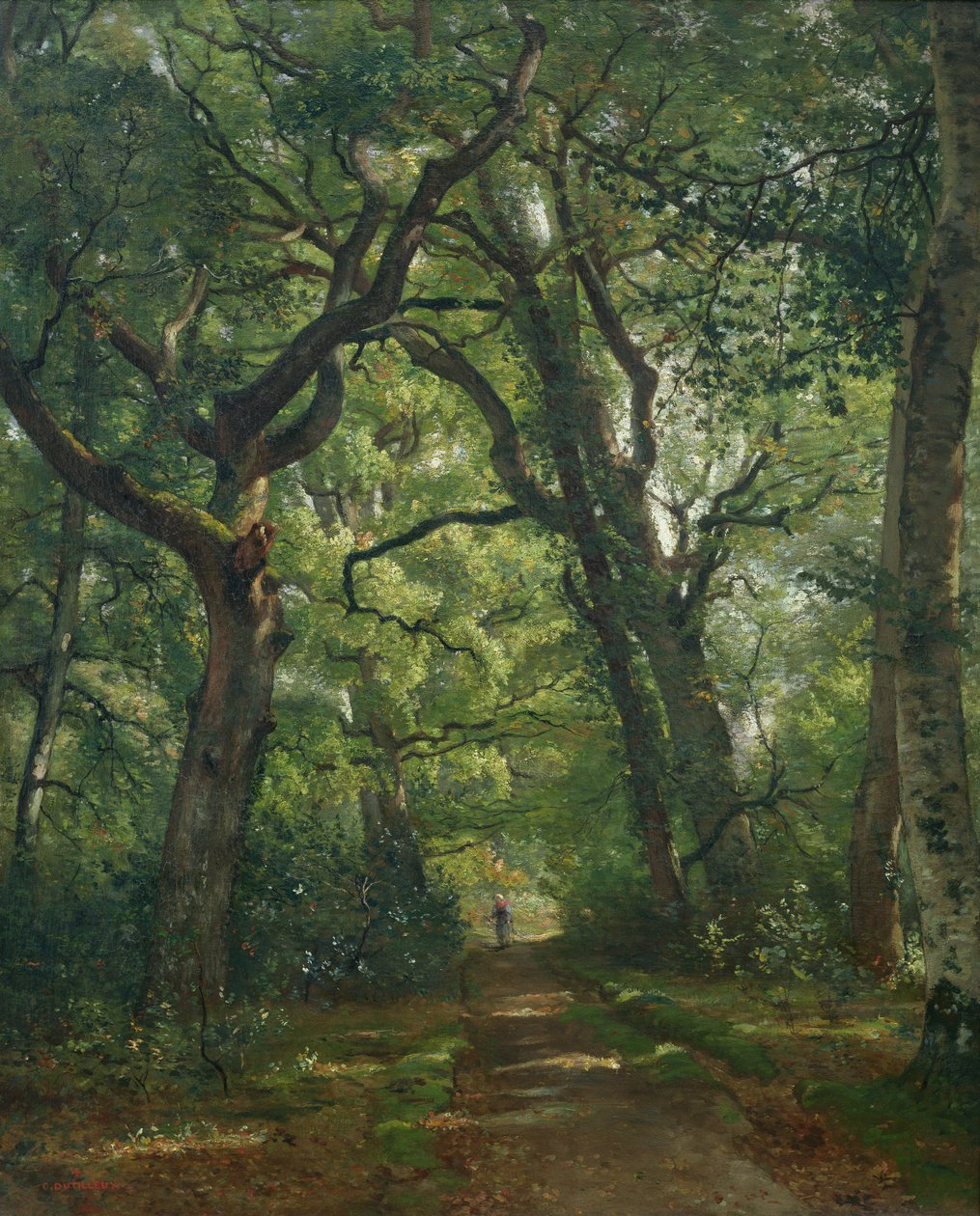 Cesta v lese, 1864 od Henri Joseph Constant Dutilleux
